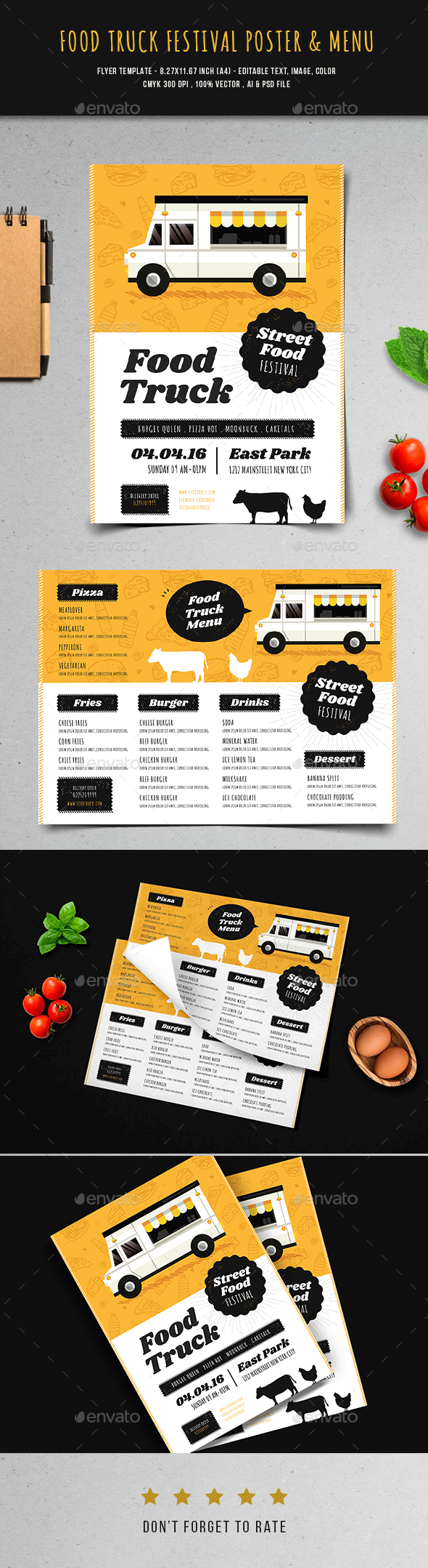 Food Truck Flyer Template »